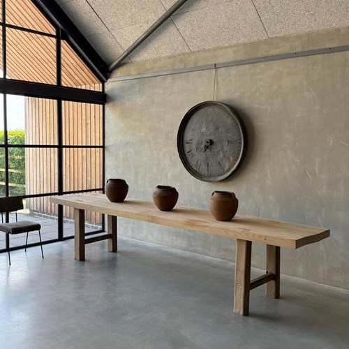 A Huge Antique Elm Farm House Table