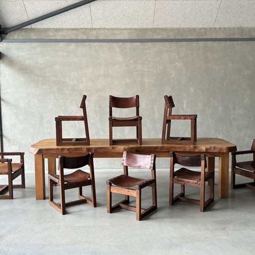 A Set Of 8 Biosca Dining Chairs
