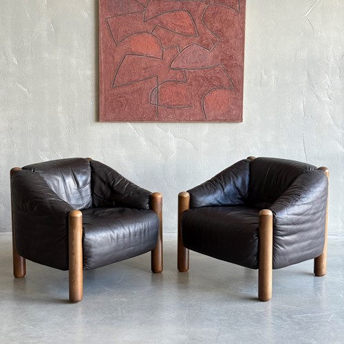 A Rare Pair Of Armchairs By Desede