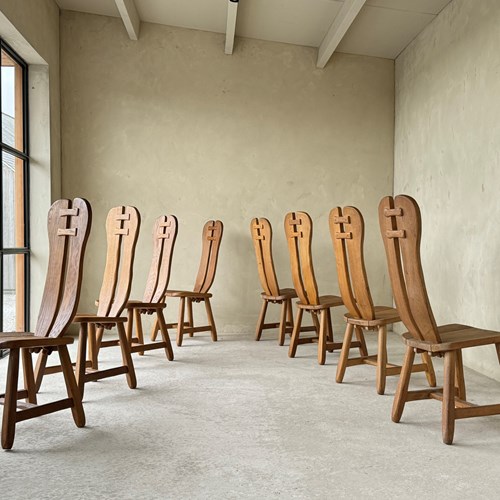 8 Dining Chairs By De Puydt