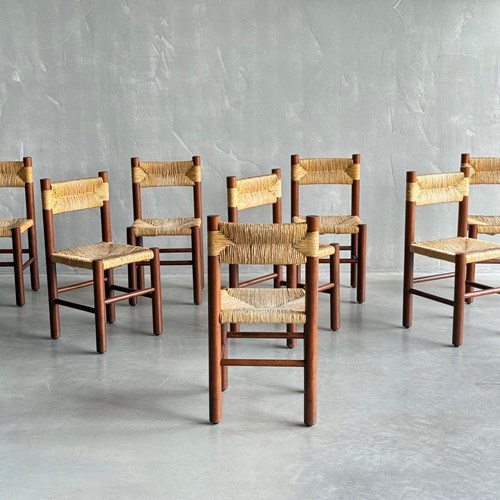 8 1970S Charlotte Perriand Style Chairs