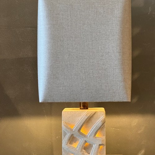 A 1960S Sculptural Stone Lamp