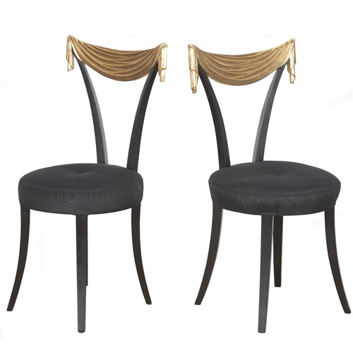 Pair Of Dorothy Draper Style Grosfeld House Side Chairs