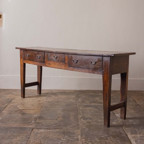 A Georgian Chestnut Dresser Base