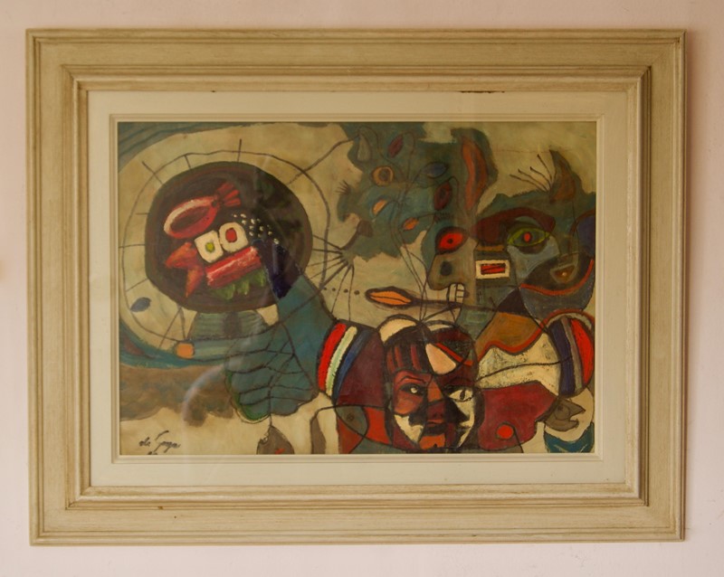 Abstract Oil Faces and Hand  - Mid 20th Century-simpson-fine-art-213-2--master1-main-637430342819432645.jpg