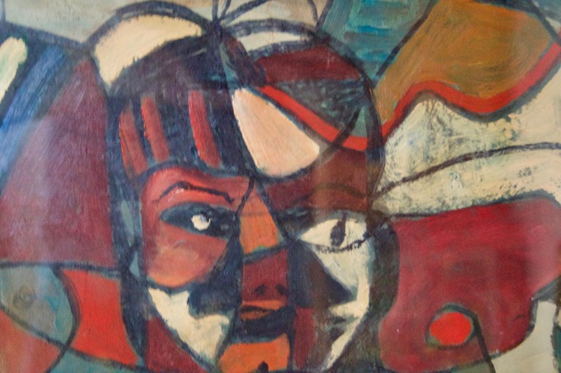 Abstract Oil Faces and Hand  - Mid 20th Century-simpson-fine-art-213-5--master1-main-637430343386462277.jpg