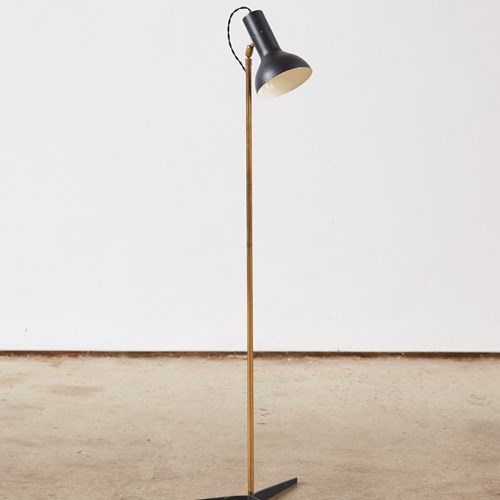 1950S Italian Brass And Metal Reading Light