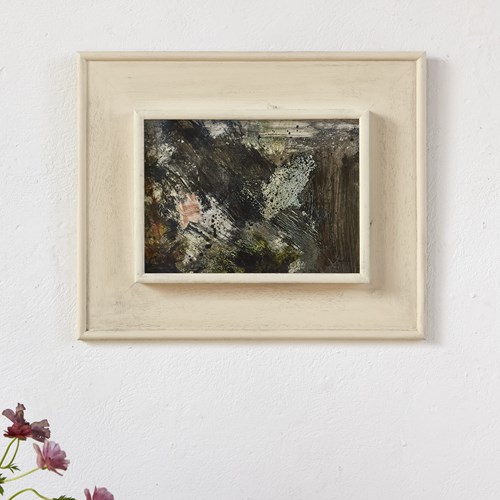 Abstract Oil On Paper By Gerard Larat, Signed C1960