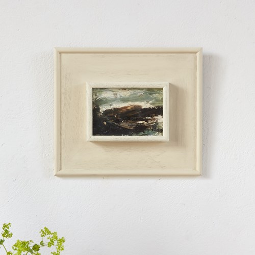 Abstract Oil On Paper By Gerard Larat, Signed C1960