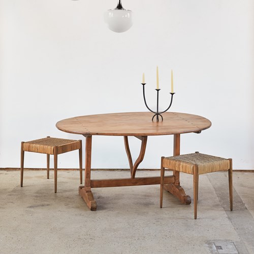 19Th Century French Cherry Vendange Table
