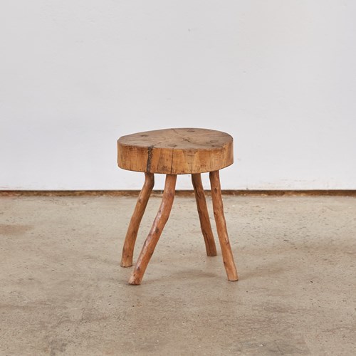 Rustic Stick-Leg Stool, C1960–70