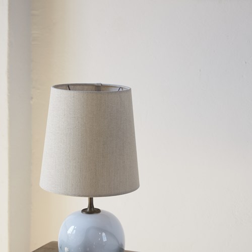 Marbled Opal White Glass Lamp By Holmegaard, Denmark C1980