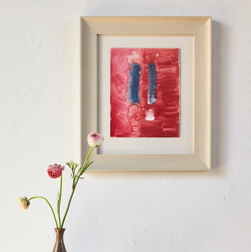 Watercolour And Ink Abstract Landscape By Alistair Grant C1978-80