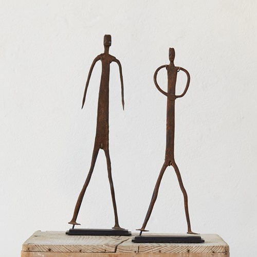 Mid-Century Figurative Iron Sculptures From Mali 