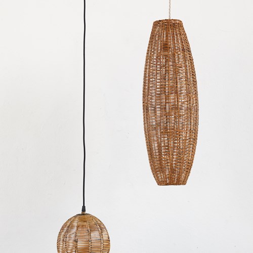 Italian Cane Ceiling Pendants , C1950 (Priced Individually)