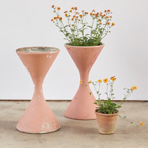 Willy Guhl For Eternit Painted 'Diablo' Planters, C1971