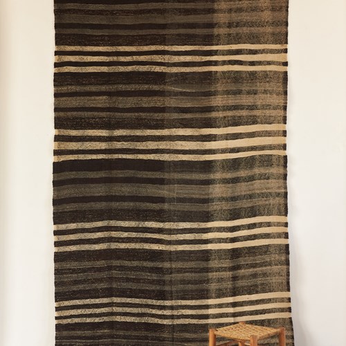 Vintage Goat Hair Flatweave Kilim From Turkey, C1960