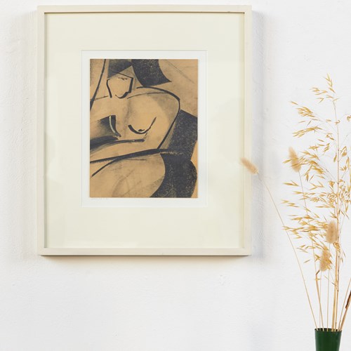 Figurative Work In Charcoal On Card, Mary Stork 2004