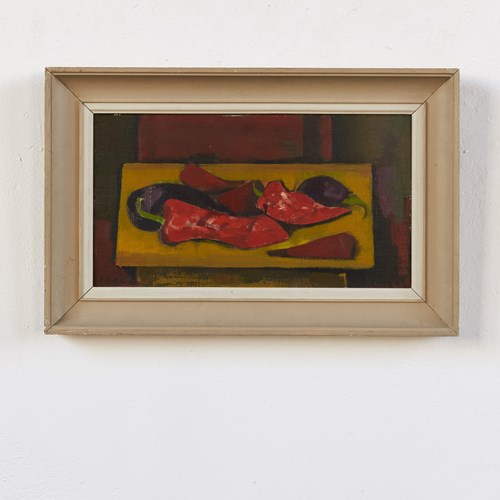 Still Life With Peppers By Morris Kestelmann RA, 1955