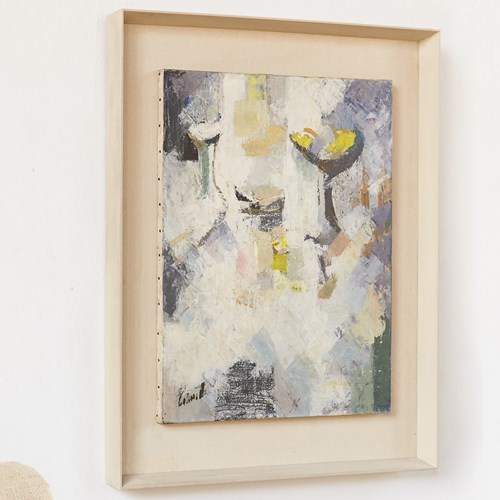 Abstract Still Life  In Oil On Canvas By Jean-Marie Calmettes