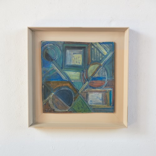 Abstract Composition In Oil On Board By Nicolas Issaïev, C1930