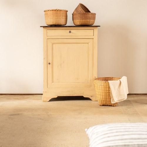 French Painted Confiture Cupboard With Ebonised Top C1880