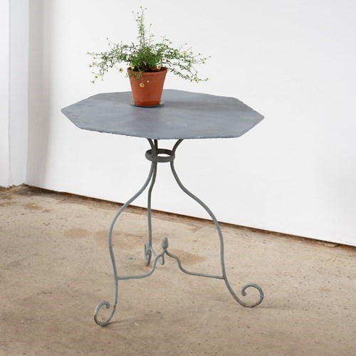 19Th Century Octagonal French Iron Table