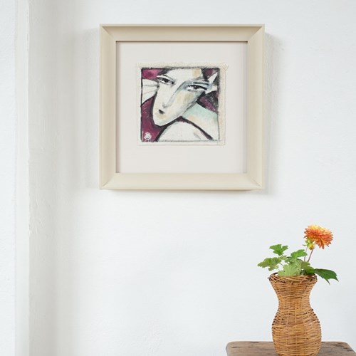 Abstract Portrait In Acrylic On Canvas, Florence C1980