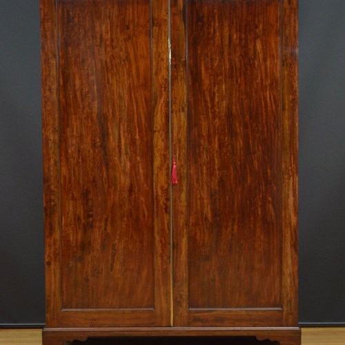George IV Mahogany Two Door Wardrobe