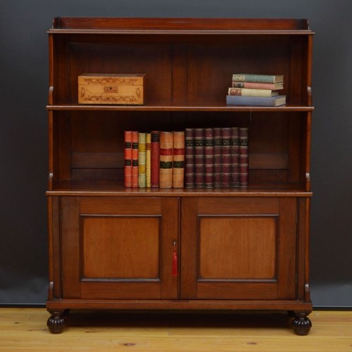 William IV Waterfall Bookcase In Mahogany