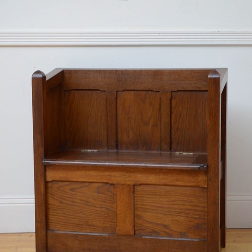 Gothic Revival Oak Hall Bench