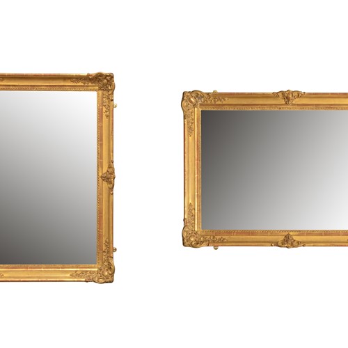 Attractive 19Th Century Gilt Mirror
