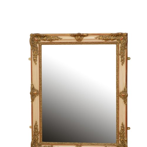 Antique Gilt Wall Mirror H107cm