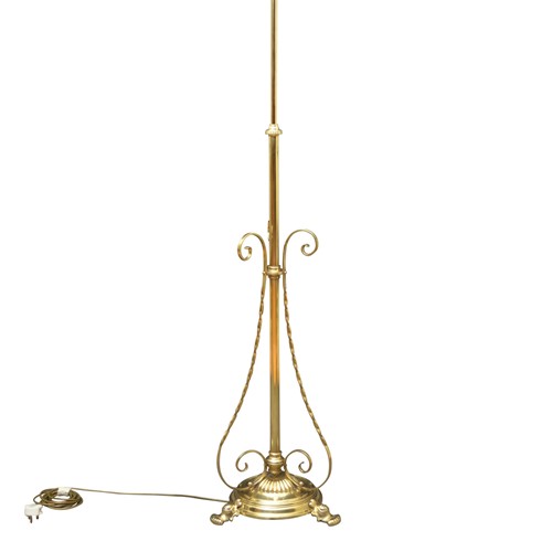 Arts And Crafts Brass Floor Lamp