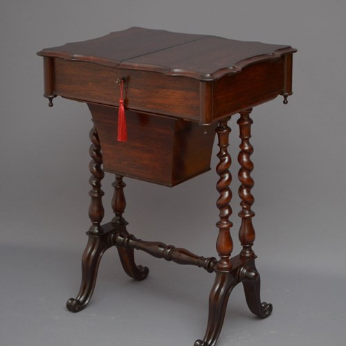 Victorian Rosewood Work Table