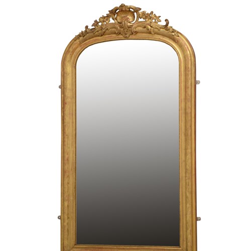 French 19Th Century French Wall Mirror H166cm