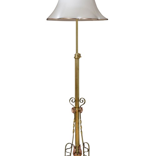 Exceptional Art Nouveau Floor Standard Lamp