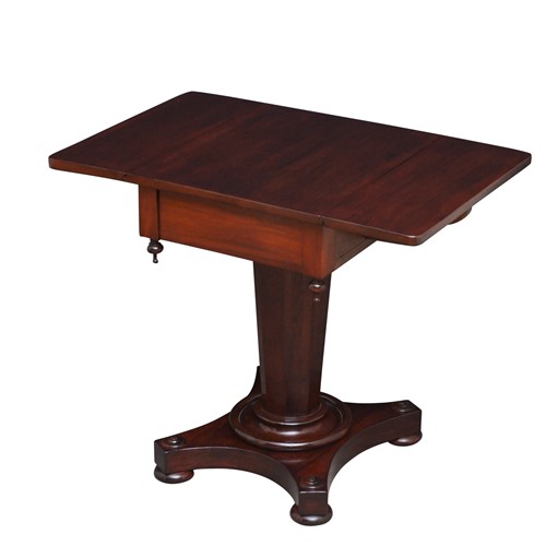  Early Victorian Mahogany Drop Leaf Table