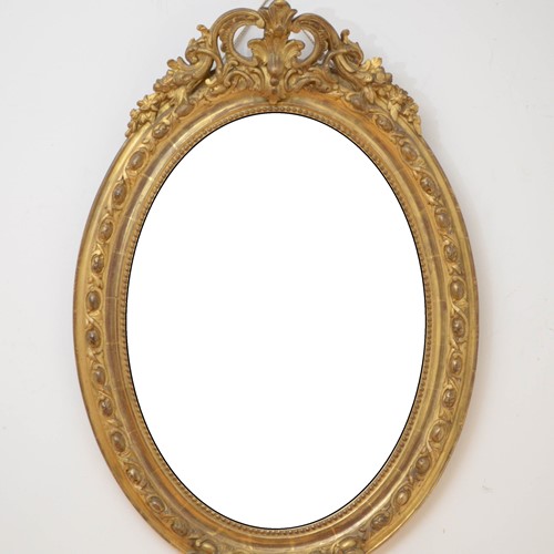 Fine 19Th Century Giltwood Wall Mirror