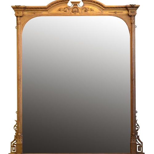 Outstanding Victorian Overmantel Mirror