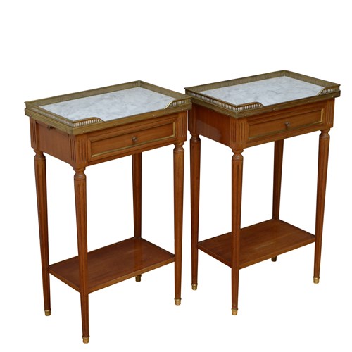 Pair Of Antique Mahogany Side Tables Or Bedside Tables