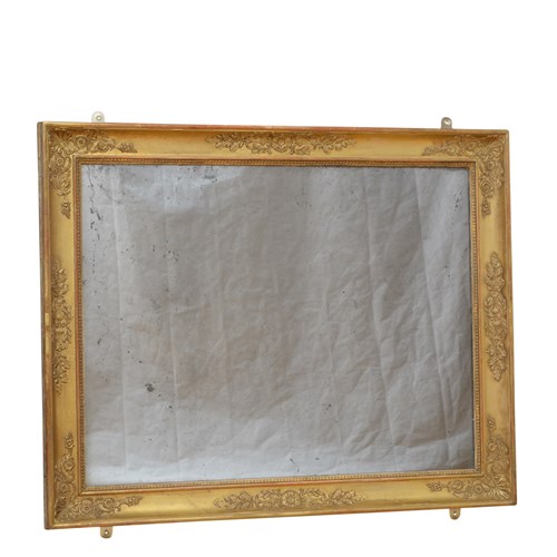 French Napoleonic Giltwood Wall Mirror H81cm