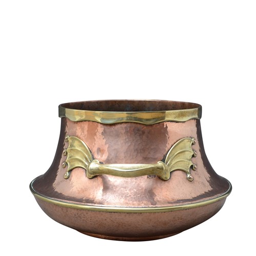Large Victorian Copper and Brass Vessel 