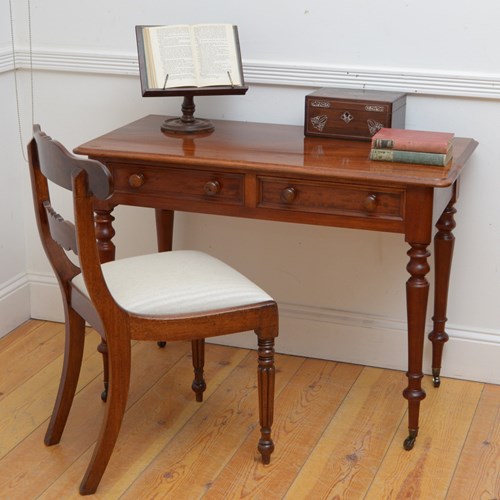 Victorian Mahogany Dressing Table Or Writing Table