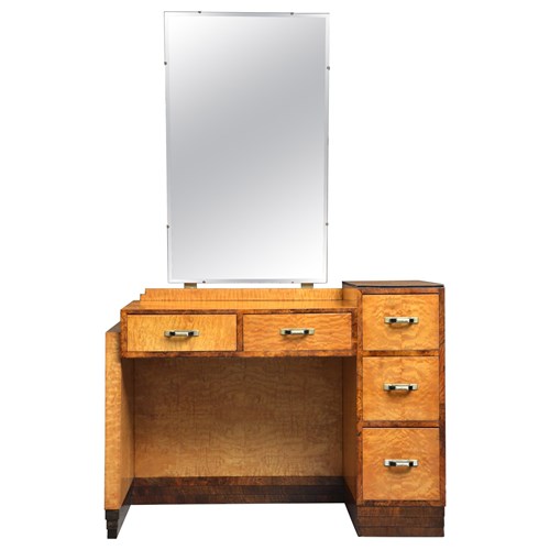 Stylish Art Deco Dressing Table Asymmetrical Vanity Table