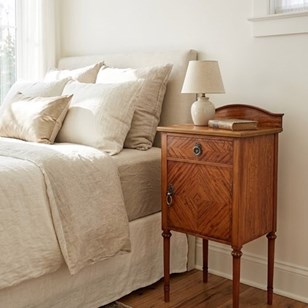 Antique English Bedside Cupboard Ni...