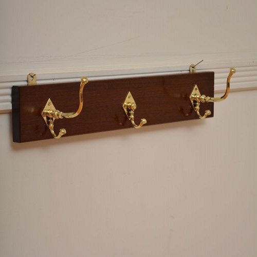 Aesthetic Movement Coat Hooks Coat Rack Brass And Mahogany