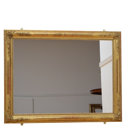 Antique 19Th Century Gold Leaf Wall Mirror 94X122cm