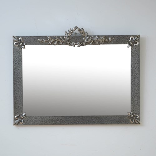 Arts And Crafts Hammered Metal Wall Mirror