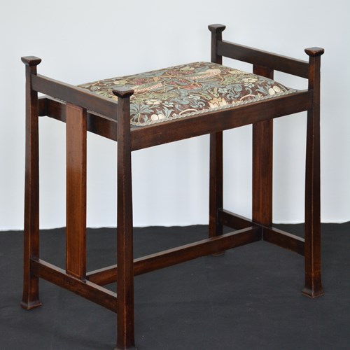 Antique Arts And Crafts Stool Dressing Table Stool